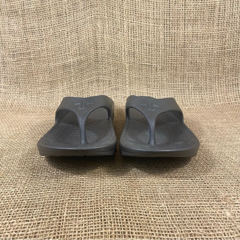 TELIC Sandal Energy Flip Flop Black wedge slip on waterproof size L 11 - Picture 8 of 10